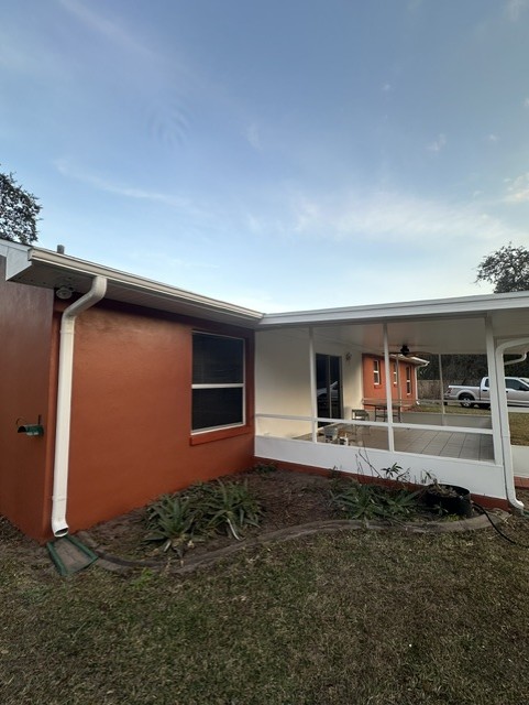 Freshly painted stucco home in Edgewater Florida